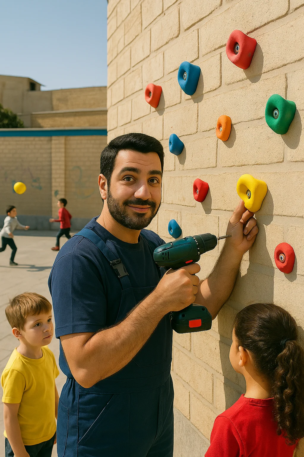 آموزش نصب مستقیم گیره صخره نوردی روی انواع دیوار