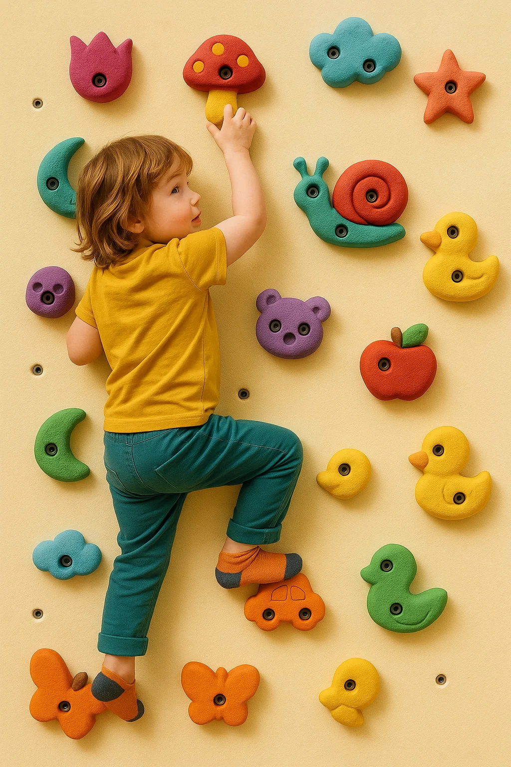 چطور یک دیوار صخره‌نوردی خانگی برای کودکان و نوجوانان بسازیم