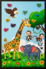 دیوار صخره نوردی کودک مدل جنگل