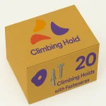 گیره صخره نوردی مخصوص نصب دیوار بسته 20عددی با اتصالات 